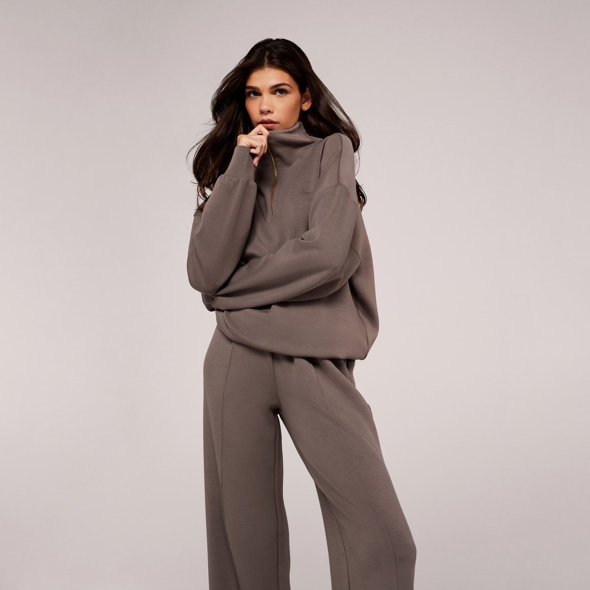 Ultimate Soft Wide Leg Jogger - Mocha