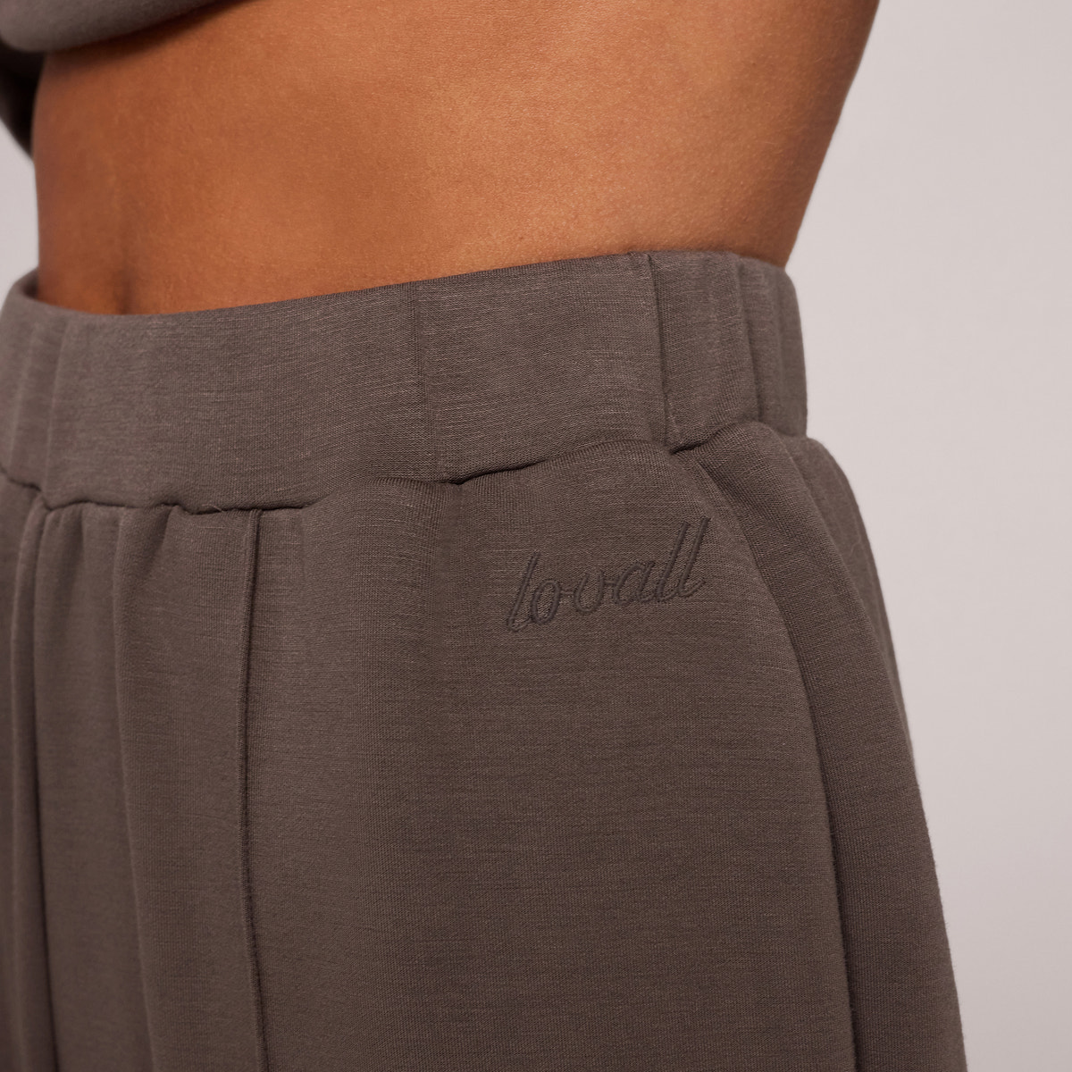 Ultimate Soft Wide Leg Jogger - Mocha