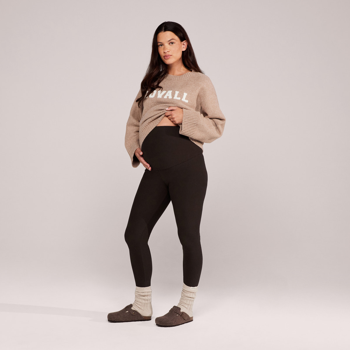 Maternity Winter Everyday Leggings - Black Coffee