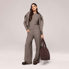 Soft Rib Lounge Top - Mocha