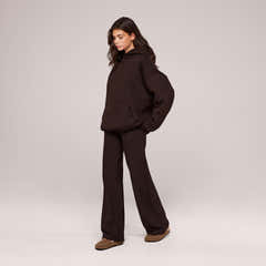 Winter Wide Leg Trousers - Espresso Brown