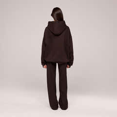 Winter Wide Leg Trousers - Espresso Brown