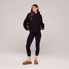 Winter Everyday High Waisted Leggings - Black