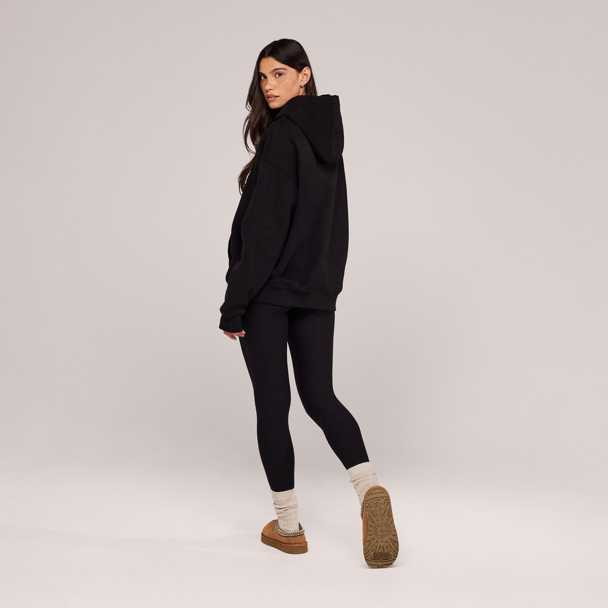 Winter Everyday High Waisted Leggings - Black