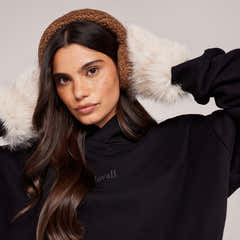 Heavyweight Lovall Oversized Hoodie - Black
