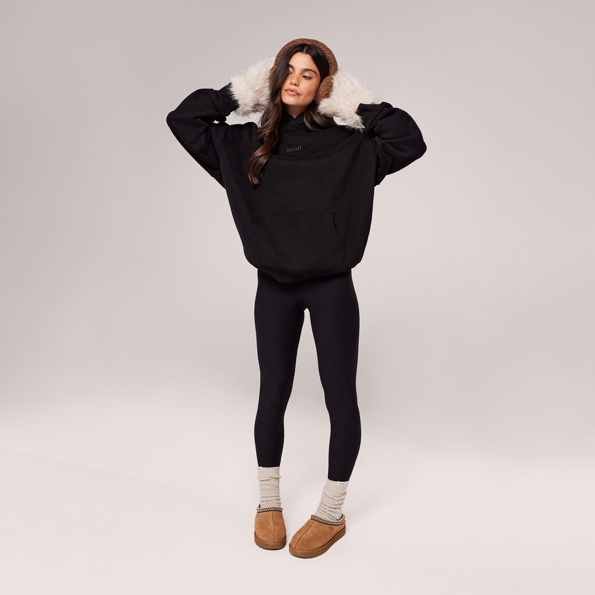 Winter Everyday High Waisted Leggings - Black
