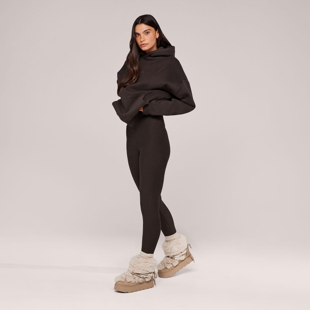Winter Everyday Fleece-Lined Leggings - Black Coffee