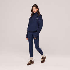 Winter Everyday High Waisted Leggings - Navy