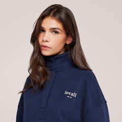 Heavyweight 1/4 Zip Sweatshirt - Navy