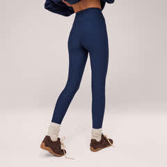 Winter Everyday High Waisted Leggings - Navy