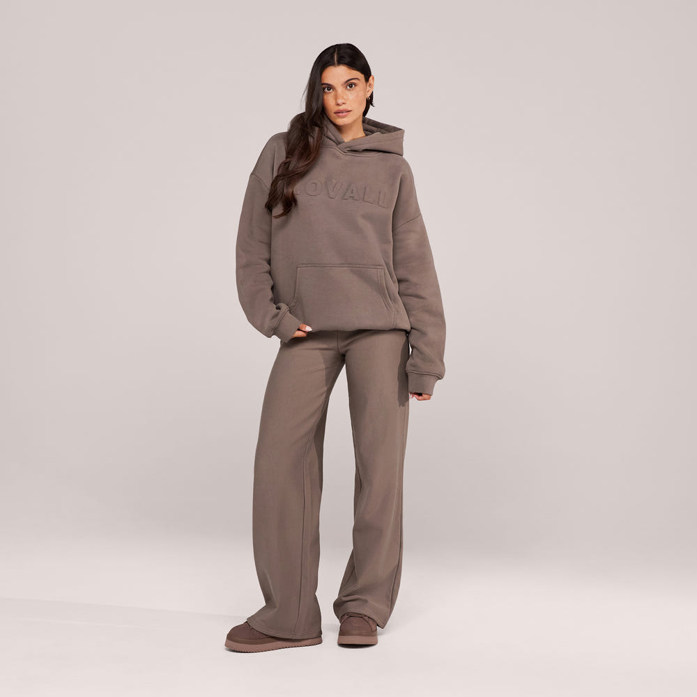 Winter Wide Leg Trousers - Mocha