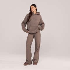 Winter Wide Leg Trousers - Mocha