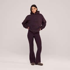 Heavyweight Lovall Oversized Hoodie - Wine