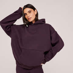 Heavyweight Lovall Oversized Hoodie - Wine
