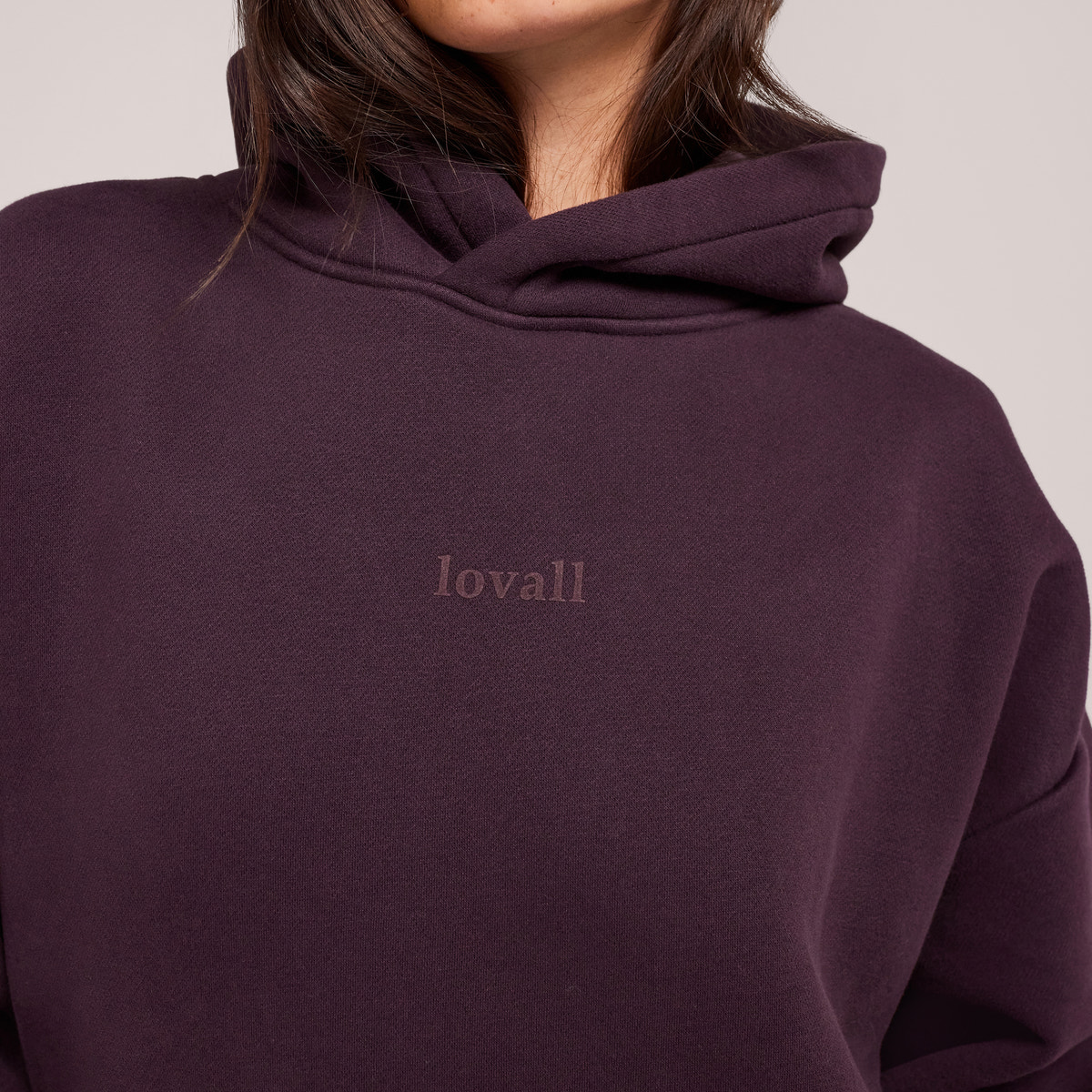 Heavyweight Lovall Oversized Hoodie - Wine