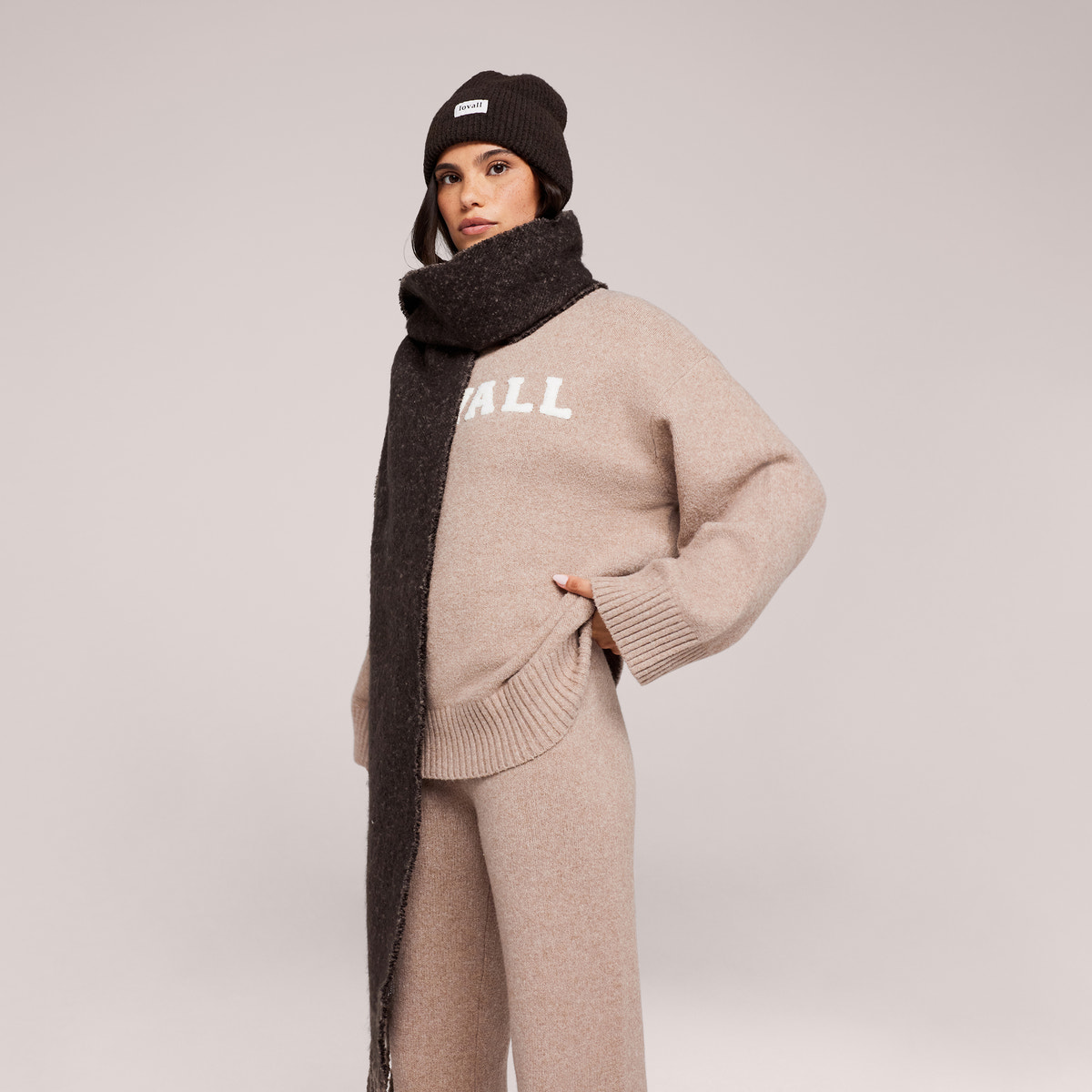 Knitted Hat - Black Coffee