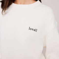 Lovall Knit Oversized Jumper - Off White