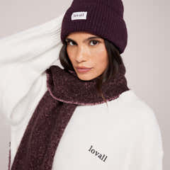 Knitted Hat - Wine