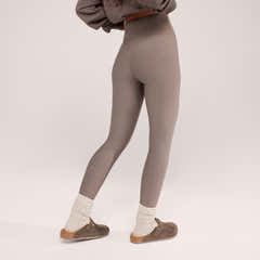 Winter Everyday High Waisted Leggings - Mocha