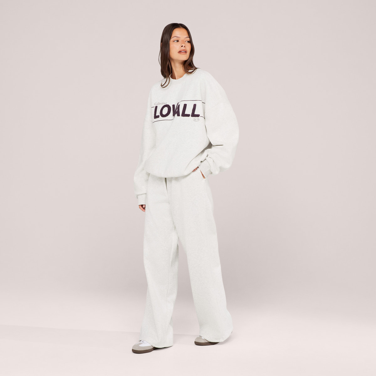 Heavyweight Oversized Sweatshirt Collective - Light Grey Marl