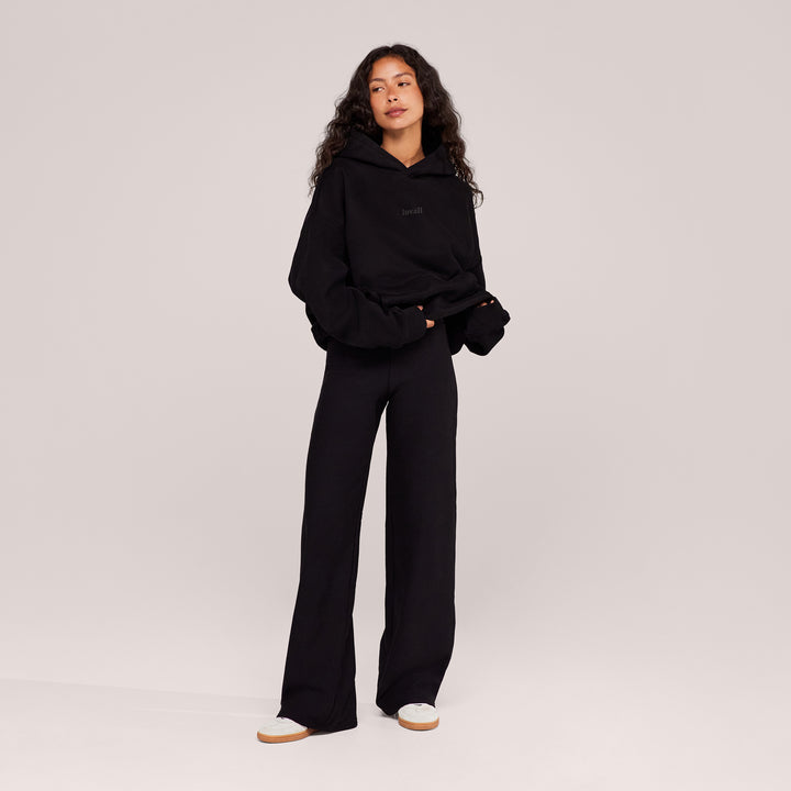 Winter Wide Leg Trousers - Black
