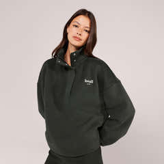 Heavyweight 1/4 Zip Sweatshirt - Pine