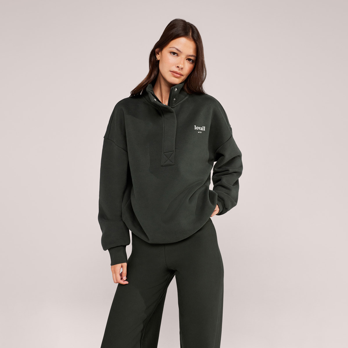 Heavyweight 1/4 Zip Sweatshirt - Pine