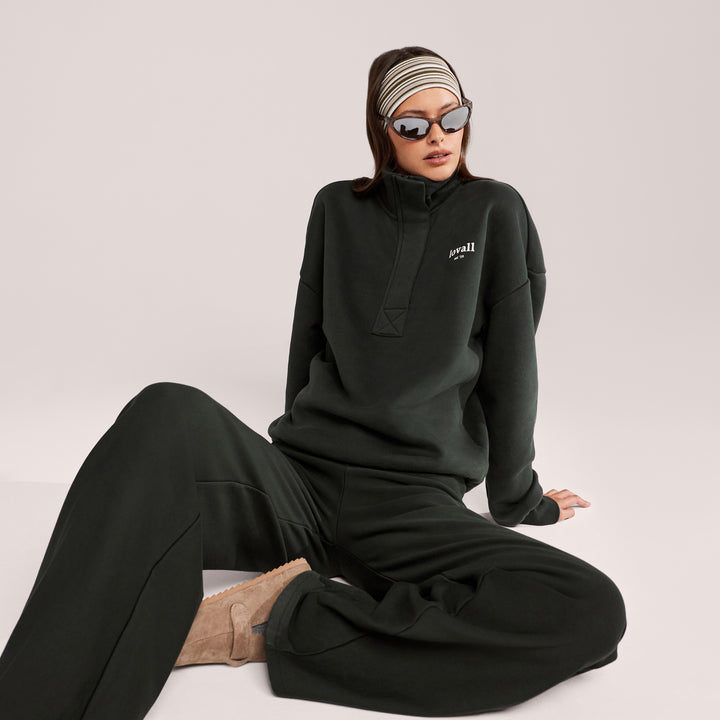 Winter Wide Leg Trousers - Pine