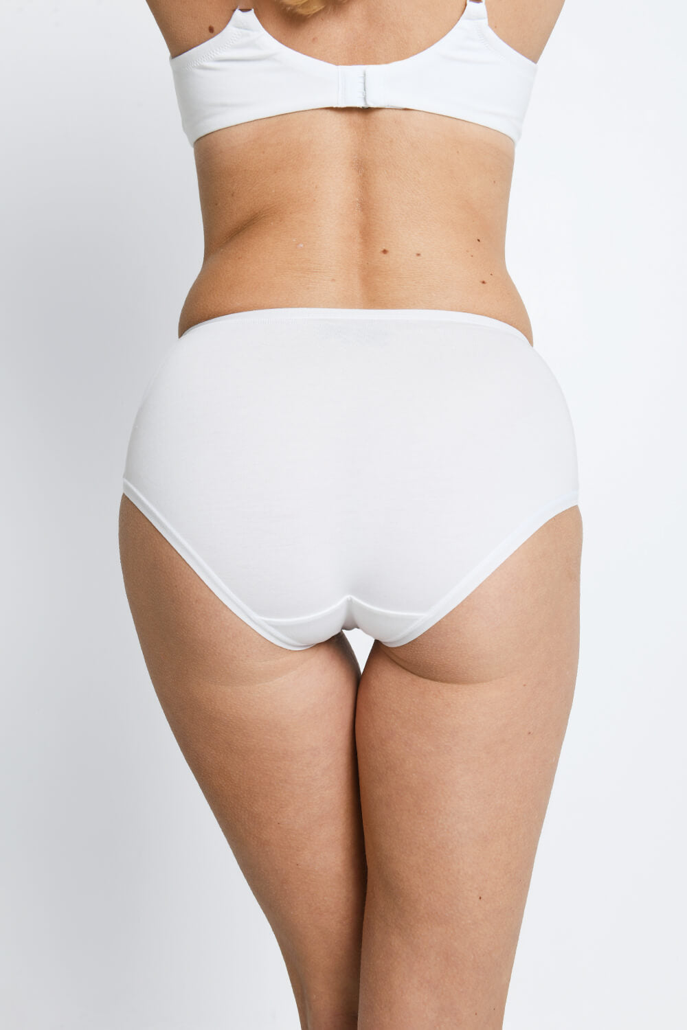 Cotton Midi Knickers 3 Pack - Black