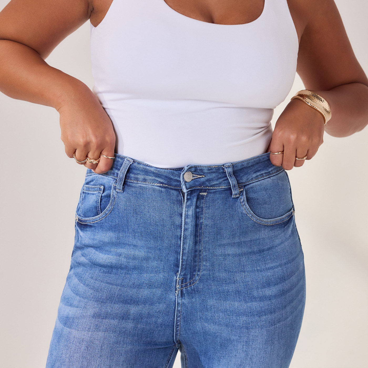 Curve Lift & Shape Jeans - Mid Blue