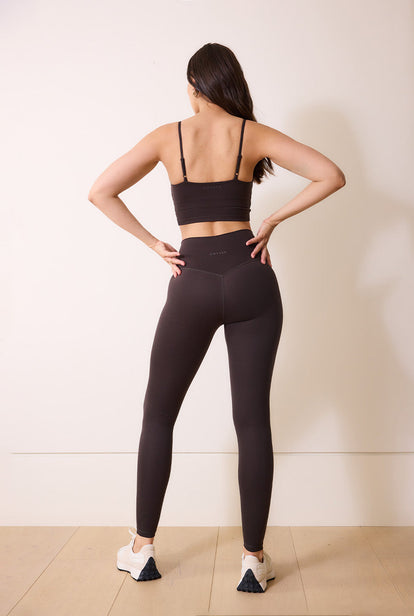 24/7 Revitalise High Waisted Leggings - Black Coffee