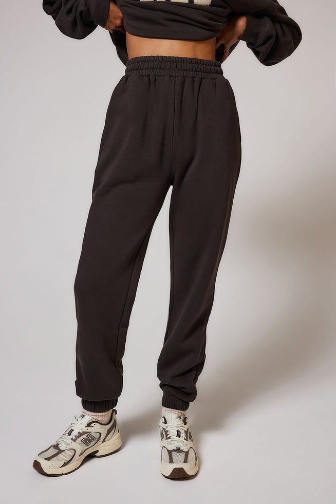 ALL SZN Organic Cuffed Jogger - Black Coffee