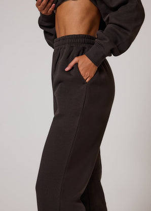 Curve ALL SZN Organic Cuffed Jogger - Black Coffee