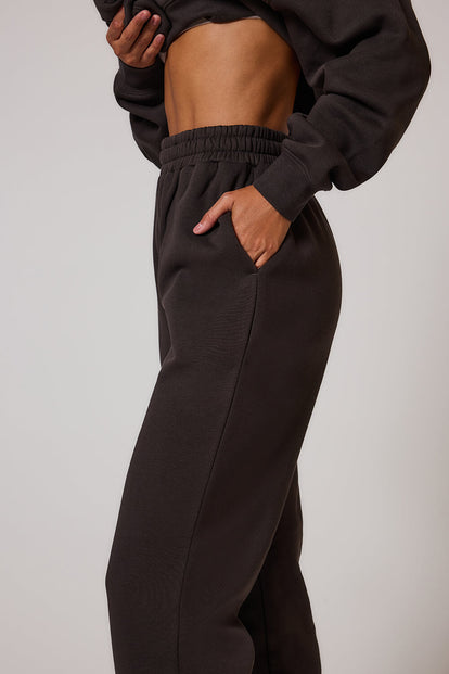 ALL SZN Organic Cuffed Jogger - Black Coffee