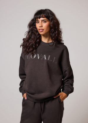 Curve ALL SZN Organic Oversized Sweatshirt Style 4 - Black Coffee