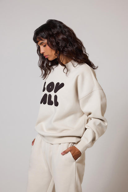 Curve ALL SZN Organic Oversized Sweatshirt Style 1 - Ecru