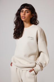 Curve ALL SZN Organic Oversized Sweatshirt Style 3 - Ecru