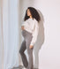 Maternity Lightweight Flare Leggings - Slate Green