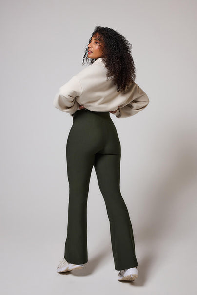 Winter Flare Leggings - Deep Olive