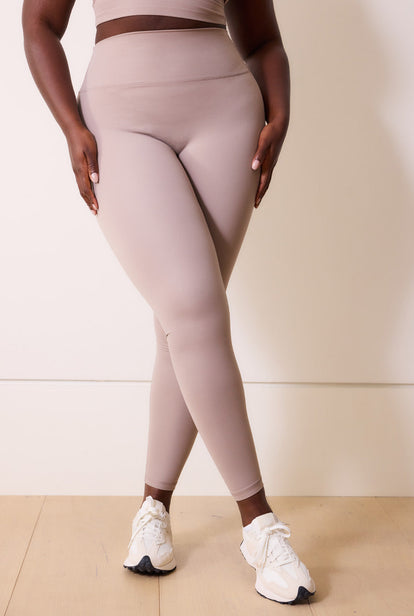 Curve 24/7 Revitalise High Waisted Leggings - Clay