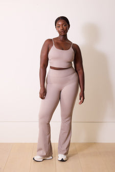 24/7 Revitalise Flare Leggings - Clay