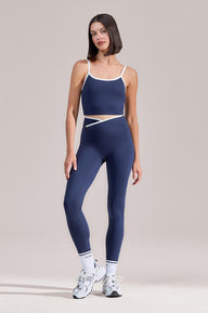 Ultimate Everyday Wrap Waist Leggings - Navy