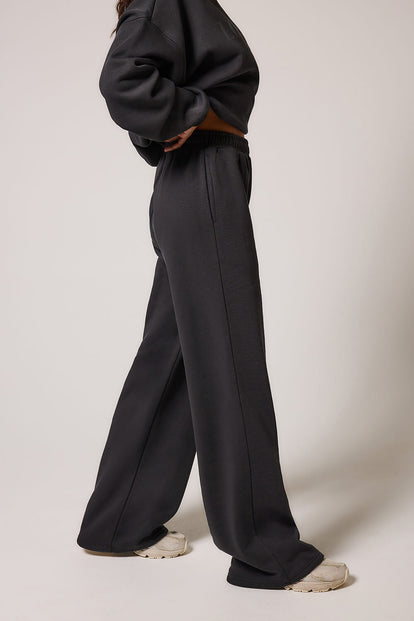 Curve ALL SZN Organic Wide Leg Jogger - Shadow