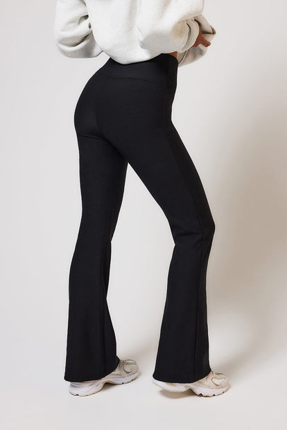 Curve Winter Flare Leggings - Black