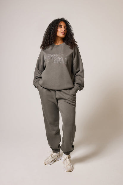 Curve ALL SZN Organic Oversized Sweatshirt Style 2 - Slate Green