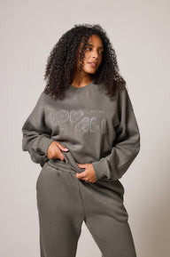 Curve ALL SZN Organic Oversized Sweatshirt Style 2 - Slate Green