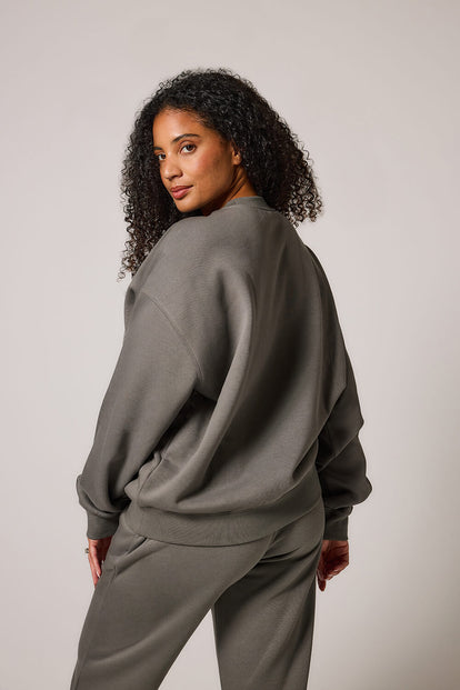 Curve ALL SZN Organic Oversized Sweatshirt Style 2 - Slate Green