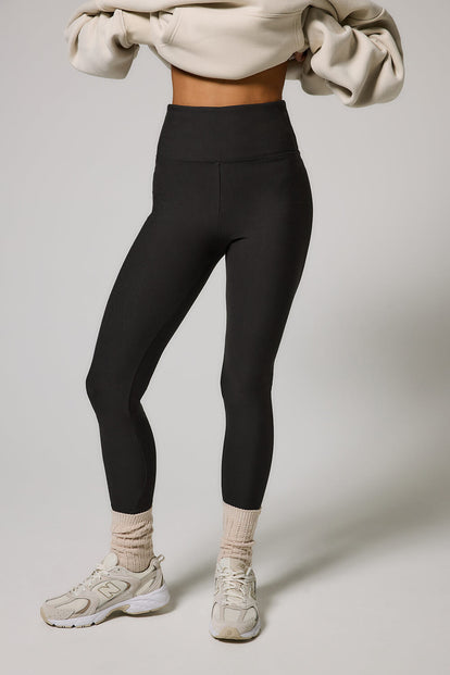 Curve Winter Everyday High Waisted Leggings - Black Coffee