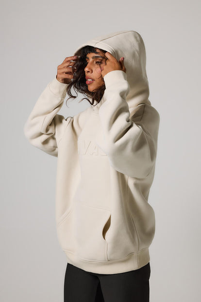 Curve Heavyweight Oversized Hoodie - Ecru