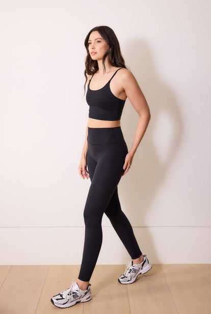 24/7 Revitalise 7/8 High Waisted Leggings - Midnight Black